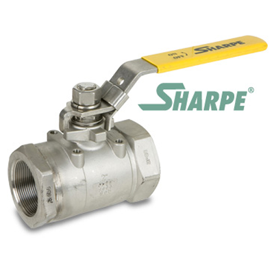 1/4 in. 316 Stainless Steel 3000 WOG Full Port Seal Welded Threaded Ball Valve Sharpe Valves Series 50C767