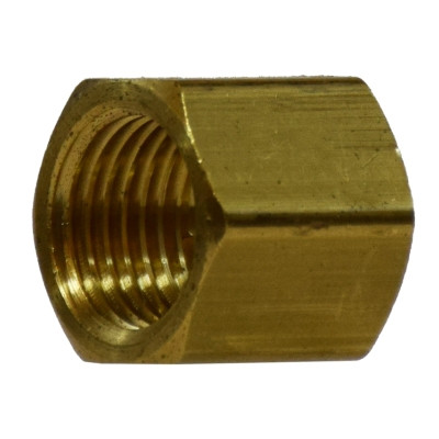 1/2 in. Cap, NPFT Threads, Up to 1200 PSI, Barstock Brass, Pipe Fitting
