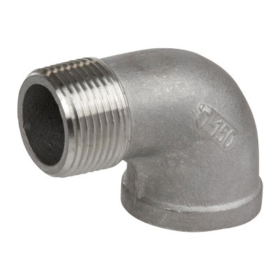 1/2 in. NPT Threaded - 90 Degree Street Elbow - 150# Cast 304 Stainless Steel Pipe Fitting