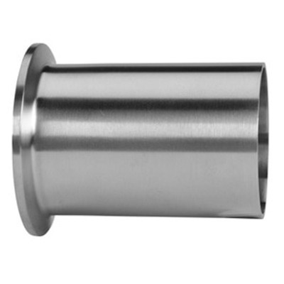 1-1/2 in. Tank Ferrule - Light Duty (14WLMP) 304 Stainless Steel Sanitary Clamp Fitting (3A) View 2