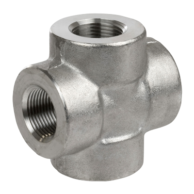 1-1/2 in. Threaded NPT Cross 316/316L 3000LB Stainless Steel Pipe Fitting