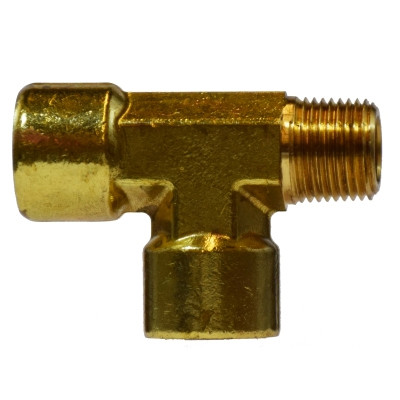 3/8 in. Street Tees - FIPxMIPxFIP - NPTF Threads - 1200 PSI - Forged Brass Pipe Fitting