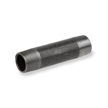 1-1/4 in. NPT x 2-1/2 in. Long - SCH 40 A53 Black Welded Carbon Steel Pipe Nipple