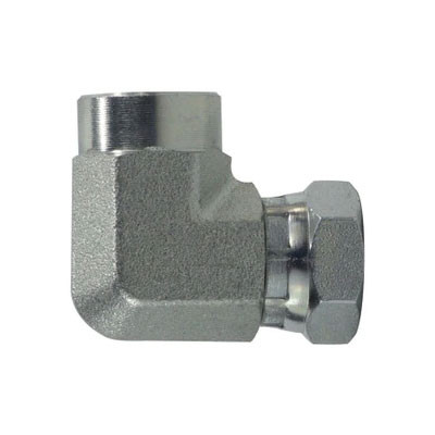 1-1/2 in. FNPT x 1-1/2 in. FNPSM Steel Female Union Elbow Swivel Hydraulic Adapter