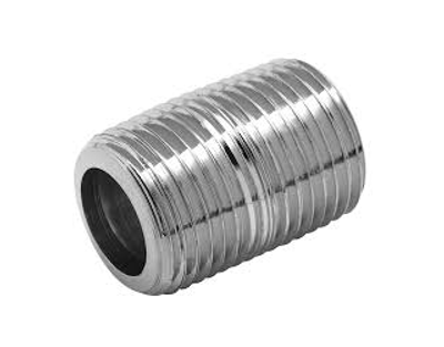 3/8 in. CLOSE Schedule 40 - NPT Threaded - 304 Stainless Steel Close Pipe Nipple (Domestic)