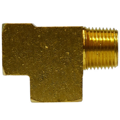3/4 in. Street/Service/Male Run Tee - FIP x MIP x FIP - NPTF Threads - SAE 130424 - 1200 PSI Max - Brass Pipe Fitting