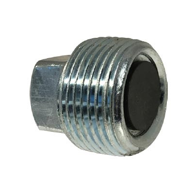 1/2-14 Magnetic Drain Plug, Steel, NPT Threaded