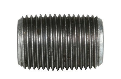 2-1/2 in. CLOSE NPT Threaded - Schedule 40 Welded Carbon Steel - Galvanized Pipe Nipple (2-1/2 in. OAL)