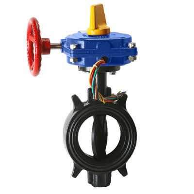 8 in. HPW Ductile Iron Wafer 300 PSI Butterfly Valve with Tamper Switch UL/FM Approved