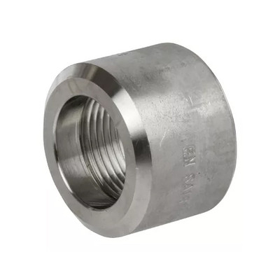 1 in. NPT Threaded - Half Coupling - 304/304L Stainless Steel - Class 3000# Forged Pipe Fitting