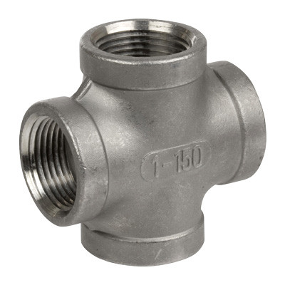 3/4 in. NPT Threaded - Cross - 150# Cast 316 Stainless Steel Pipe Fitting