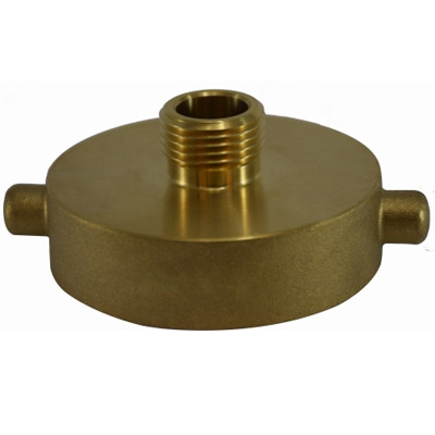 2-1/2 in. NST x 1-1/2 in. NST Hydrant Adapter - Brass Fire Hose Fitting