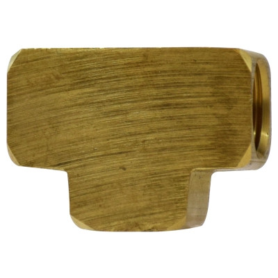 1/8 in. Union Tee - FIP x FIP x FIP - NPTF Threads - SAE# 130438 - Operating Pressure: Up to 1200 PSI - Brass Pipe Fitting