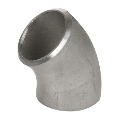 3 in. 45 Degree Elbow - SCH 10 - 304/304L Stainless Steel Butt Weld Pipe Fitting