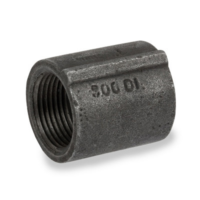 3/4 in. Female NPT Threaded - Straight Coupling with Ribs - 300# Ductile Iron Pipe Fitting - UL/FM