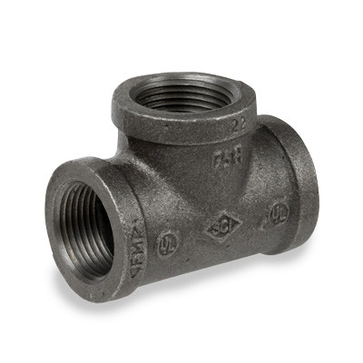 2-1/2 in. Female NPT Threaded - Tee - 300# Ductile Iron Pipe Fitting - UL/FM