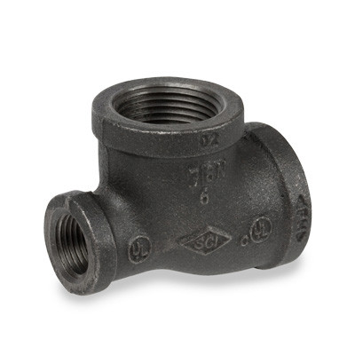 1-1/4 in. x 1-1/4 in. x 1 in. Pipe Fitting Reducing Tee Ductile Iron Class 300 NPT Threaded UL/FM