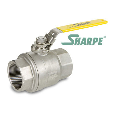 1/4 in. 316 Stainless Steel Ball Valve 1000 WOG Full Port Threaded 2-Piece Sharpe Series 50M76