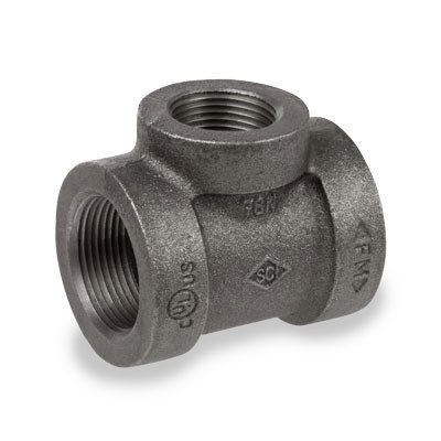 1-1/4 in. x 3/4 in. x 1-1/4 in. Pipe Fitting Reducing Tee Cast Iron Threaded NPT Class 125 UL/FM