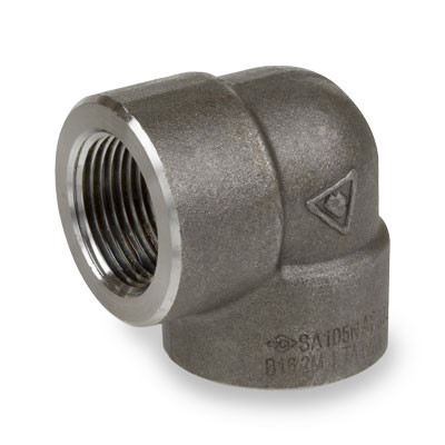 3/8 in. NPT Threaded - 90 Degree Elbow - 2000# Forged Carbon Steel Pipe Fitting