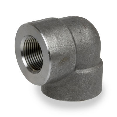 1/4 in. NPT Threaded - 90 Degree Elbow - 3000# Forged Carbon Steel Pipe Fitting
