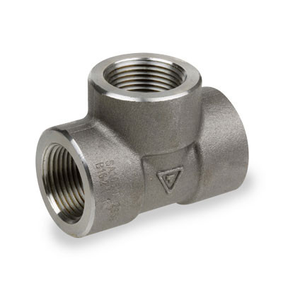1-1/4 in. NPT Threaded - Tee - 2000# Forged Carbon Steel Pipe Fitting