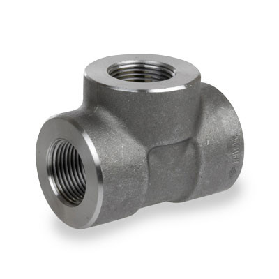 3/8 in. NPT Threaded - Tee - 3000# Forged Carbon Steel Pipe Fitting