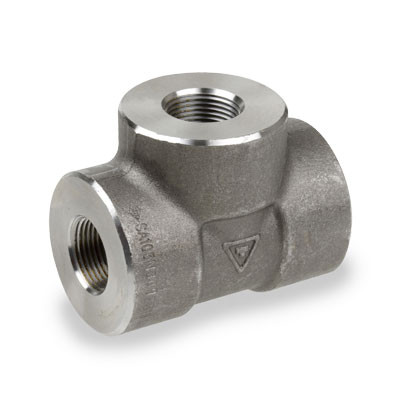 2 in. NPT Threaded - Tee - 6000# Forged Carbon Steel Pipe Fitting