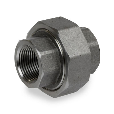 3/4 in. NPT Threaded - Union - 3000# Forged Carbon Steel Pipe Fitting