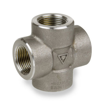2 in. Pipe Fitting 2000# Forged Carbon Steel Cross NPT Threaded