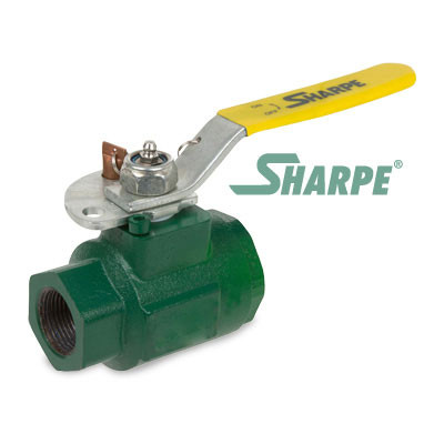 1-1/2 in. Ductile Iron 2000 psi Full Port Threaded Ball Valve - Sharpe Series SVOP50DB6RV