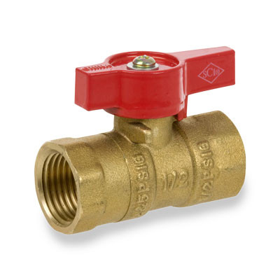 3/4 in. Forged Brass FIP X FIP Straight 2-Piece Gas Valve Series 200