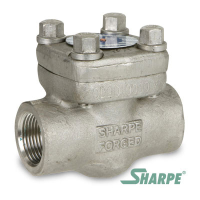 2 in. Forged Stainless Steel Class 800 Threaded Piston Check Valve - Sharpe Series SV24836