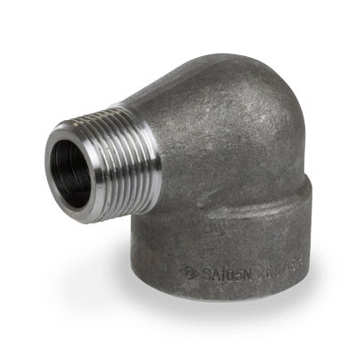 1/4 in. NPT Threaded - 90 Degree Street Elbow - 3000# Forged Carbon Steel Pipe Fitting