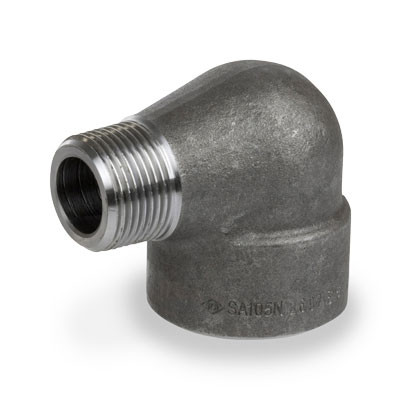 1/2 in. 3000# Pipe Fitting Forged Carbon Steel 90 Degree Street Elbow NPT Threaded