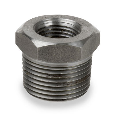 1-1/2 in. Male x 1/4 in. Female - NPT Threaded - Hex Bushing - 3000# Forged Carbon Steel Pipe Fitting - ASTM A105N Normalized