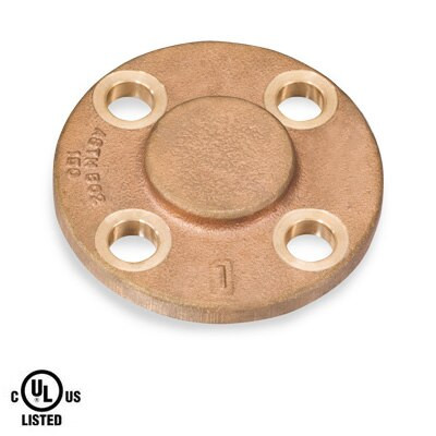3/4 in. 150# Blind Flange NPT Threaded UL Listed Bronze Pipe Fitting