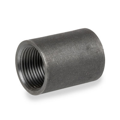 1/4 in. Merchant Steel NPSC Threaded Black Merchant Coupling Pipe Fitting