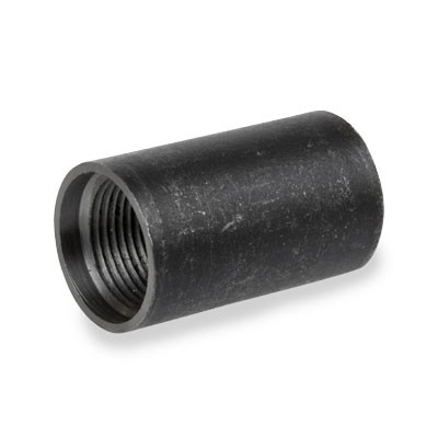 2 in. NPT Threaded - Black API 5L XH Recessed Style Merchant Coupling Pipe Fitting