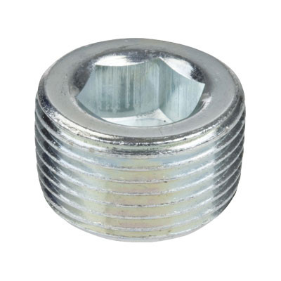 3/8 in. Threaded Galvanized Merchant Steel Countersunk Hex Plugs 150# Pipe Fitting