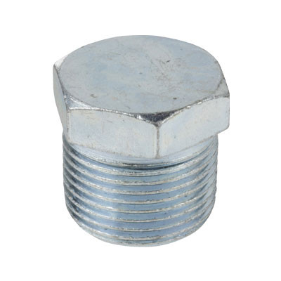 1/4 in. Threaded Galvanized Merchant Steel Hex Head Plug 150# Pipe Fitting