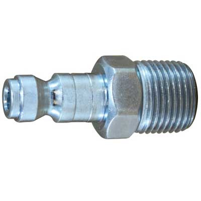 1/4  in. MNPT Steel Male Plug Parker Interchange Tru-Flate Pneumatic Fitting
