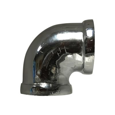 3/4 in. Female NPT Threaded - 90 Degree Elbow - Chrome Plated Lead Free Brass Pipe Fitting - AB1953