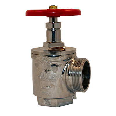 2-1/2" FNPT x MNST PC Angle Hose Valves cULus/FM