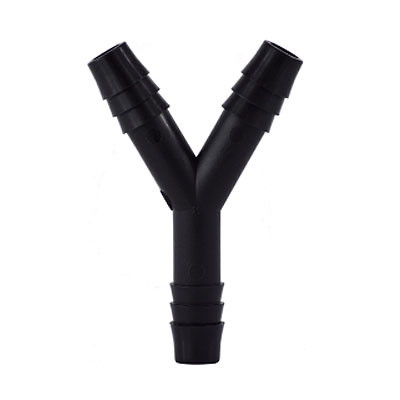 3/8 in. Polypropylene Hose Barb Wye "Y" Connector Plastic Barb Fittings