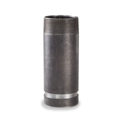 3" x 10" Threaded x Grooved Adapter Nipple, Schedule 80 Seamless Carbon Steel
