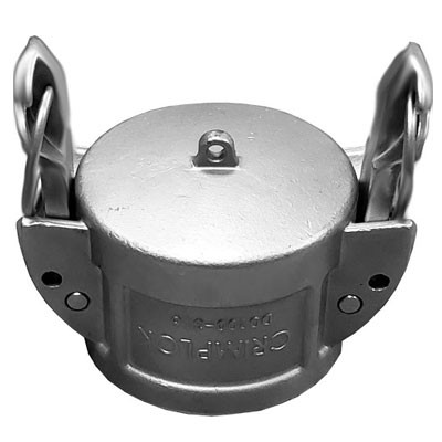 4 in. Dust Cap - Crimplok Self Locking Cam & Groove 316 Stainless Steel