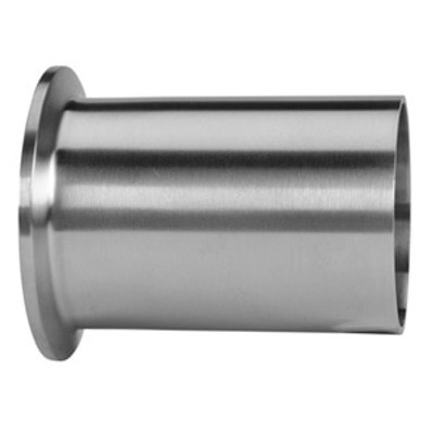 8 in. Tank Ferrule - Light Duty (14WLMP) 304 Stainless Steel Sanitary Clamp Fitting (3A) View  2
