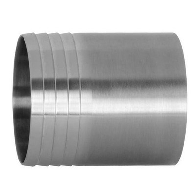 4 in. Tube OD - Weld Hose Adapter - 14WHR - 316L Stainless Steel Sanitary Polished Butt Weld Fitting (0.083" Wall Thickness)