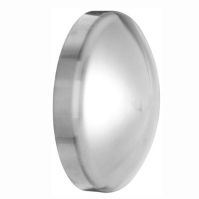 1-1/2 in. Polished Dome Cap (16W) 316L Stainless Steel Sanitary Butt Weld Fitting